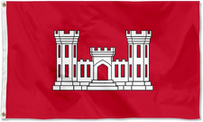U.S. Army American United States ARMY ENGINEERS Flag - UV Fade Resistant Double picture