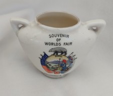 Antique 1915 Small Ceramic Souvenir Worlds Fair California 1915 State Seal 2.25