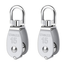 Pulley 304 Stainless Steel Single Pulley Block M15 Small Heavy Duty Swivel Be picture