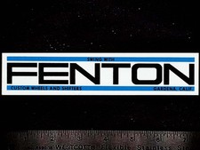 FENTON Custom Wheels & Shifters - Orig. Vintage 1960's 70s Racing Decal/Sticker picture