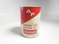 Vintage Montgomery Wards Riverside Additive Free Motor Oil 1 Quart can picture