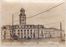Vtg Found Photo The Philippines 1945 '46 Manila City Hall Building WW2 Pacific picture