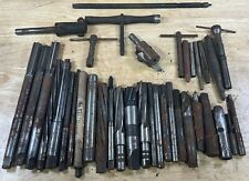 Vintage Machinists Lot Of 37 Tools Twist Drills  picture