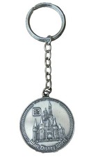 Vintage Walt Disney World Cinderellas Castle Key Ring picture