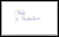 John Cage - Composer - 3x5 Card - Signed | Autograph (c) picture
