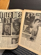 1965 National Mirror Newspaper, Hitler Does at 76, Spanking Cult Raided    (10S) picture