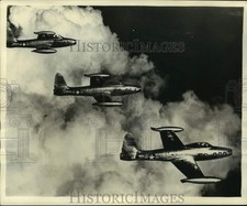 1958 Press Photo Republic F-840 Latest Model Thunderjet Operating in U.S.A.F. picture