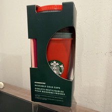 Starbucks Glitter Reusable Cold cups 2020 24oz Venti Cup set 5 pack Holiday New picture