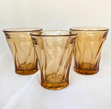 Set of 3 Fostoria Jamestown Amber 8 Oz Tumblers picture