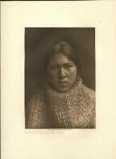 1915 Original Photogravure | Hesquiat Girl in Cedar Bark Regalia | Curtis picture