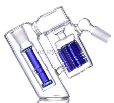 dry 18mm Multiple tire branches ash catcher bong Smoking Recycler rig 90 degrees picture