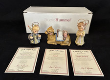 VTG Goebel Berta Hummel Nativity Set Lot 3-Pc 2 Angels & Camel Ornament COAs Box picture