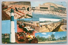 Vintage Atlantic City, NJ Postcard Greetings From Multi View Photos Collage picture