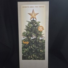 Mr. Christmas Cracker Barrel Animated Dark Skin Tone Angel Topper New in Box picture