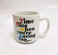 Quotable Mini Mugs Time Flies when you are having fun... EUC picture