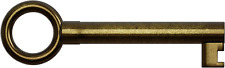 KY-13 Statutory Hollow Barrel Skeleton Key (Antique Brass) picture