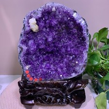 15.43LB Large Natural Amethyst Geode Cathedral Crystal Cluster Specimen Healing picture