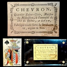 1700’s Historic King Court Secondary Use Business Card Repurposed Playing Card picture