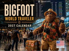Bigfoot World Traveler Calendar 2027 Monthly Wall Calender 12 Month picture