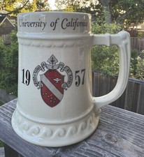 1957 University Of California/  Balfour Ceramic Mug H 6” picture