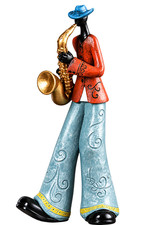 zz Musician Figurine Set, Saxophone Player Statue Home Decor picture