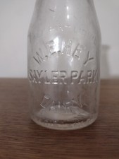 ANTIQUE W.E. HEY HALF PINT MILK BOTTLE SAYLER PARK CINCINNATI OHIO PRICE HILL picture