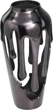 Deco 79 Aluminum Metal Abstract Vase, Vase 7
