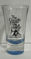 Vintage Steve Irwin Crocodile Hunter Australian Zoo Shot Glass picture