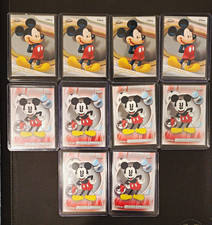 Topps Chrome Disney  Mickey Mouse Base Set Trading Card Lot (10) #1 #50 picture