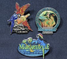 Vintage Jimmy Buffett Margaritaville Enamel Lapel Pins Lot 3 90's picture