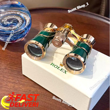 Rolex Green Gold Opera Binoculars Boutique Display Luxury Desk Piece Rare picture