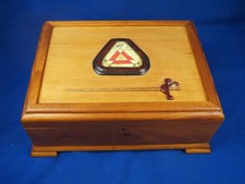 Vintage Montecristo Habana Cedar Lined Cigar Box Humidor No Key 15 x11x 6