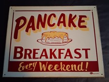 Marty Mummert Metal Sign Pancake Breakfast Every Weekend  USA. picture