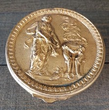 French Gilt Bronze Casket Box Ovington Bros New York Hestia Greek Goddess Fire picture