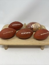 Vintage 1970's Lot of 5 Football Candles by Hallmark NFL Superbowl Birthday picture