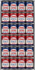 ESSO OIL CAN DISPLAY RACK GAS STATION FLAT PRINTED SIGN REMAKE ALUMINUM picture