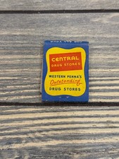 Central Drug Stores Greater Pittsburgh Airport Vintage Matchbook picture