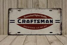 Craftsman Tools License Plate Tin Sign Poster Hardware Store Garage Man Cave 1 picture