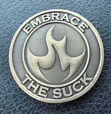 Embrace The Suck Military Police CIA DoD Motivation EDC Challenge Coin picture