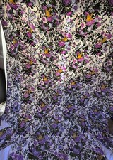 Vintage 70s Norman’s of Salisbury Fitted Bedspread Queen Full floral birds picture