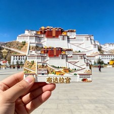 New Resin Potala Palace Fridge Magnet Relief Tibet Travel Souvenir Decor Gift picture