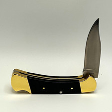 RARE Vtg 1972 Buck 112 Ranger 1st Generation Inverted 2-Line Tang Stamp Micarta  picture