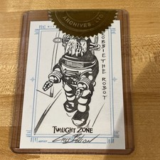 2004 Twilight Zone Cris Bolson Robbie the Robot SketchaFex sketch card SEALED picture