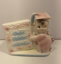 Vintage Retro Rubens Label Japan Baby Nursery Planter Girl Collectible picture