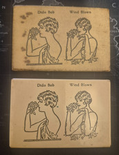 Authentic (2) 1920s 1930s (Naughty Nellie Trick Risque Graphic Pocket Mirrors) picture