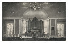 Fall River Massachusetts 1900s Pipe Organ Interior Standard Postcard picture