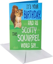 Funny Birthday Card (Squirrel) picture