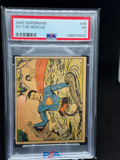 Superman Gum Inc 1940 Superman #46 To The Rescue PSA 1 picture