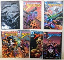 Solitaire Lot of 7 #1 P, 7, 8, 9, 10, 11, 12 (1994) Malibu 1st Print Comic Books picture