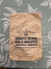 Vintage The Marquette National Bank Of Minneapolis Minnesota Money Bag picture